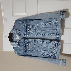 Old Navy Distressed Jean Jacket